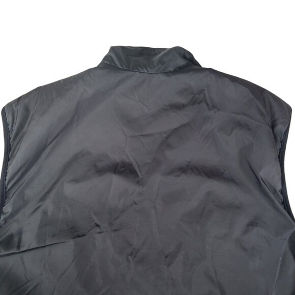 Vintage Polo Sport Vest Men Large Black Jacket Zip Up Reversible Fleece USA Warm - Picture 7 of 15